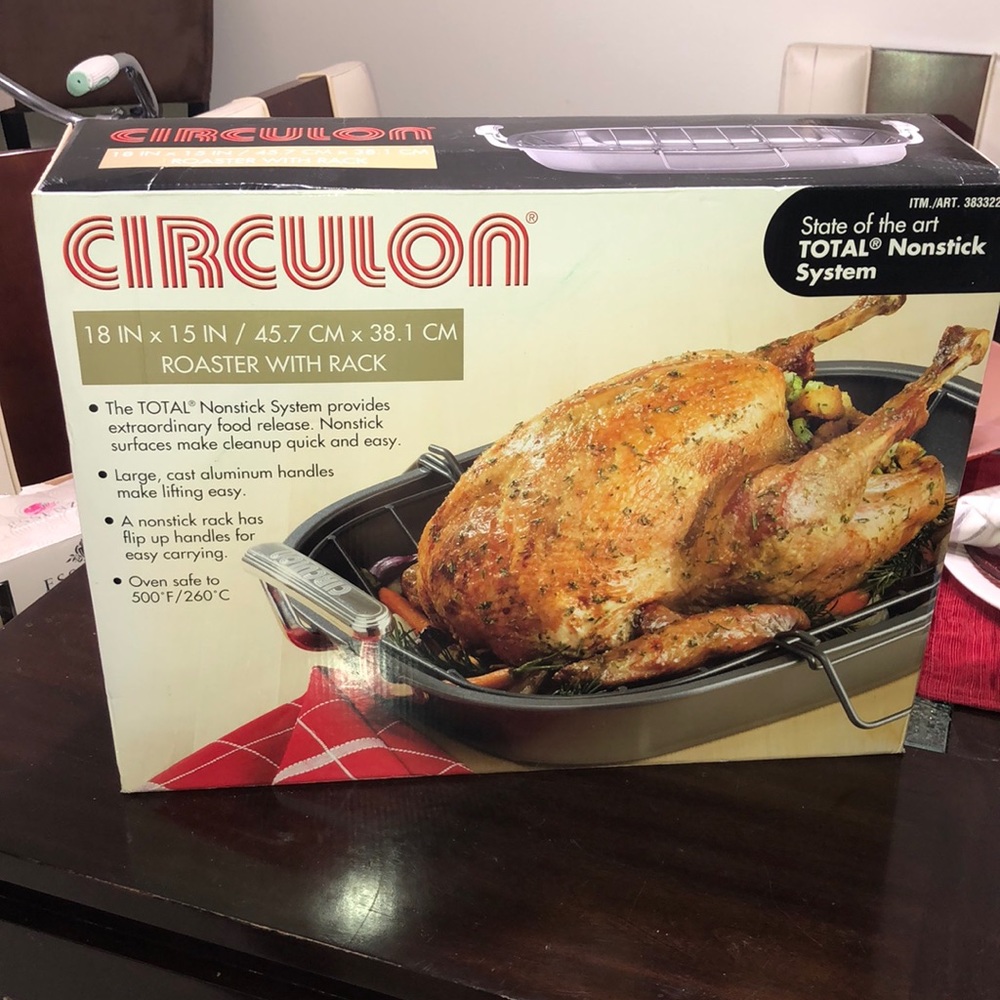 Circulon Roaster With Rack 18in x 15 in / 45.7 cm